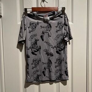 Marvel Gray and Black Spider-Man Short Sleeve Tee